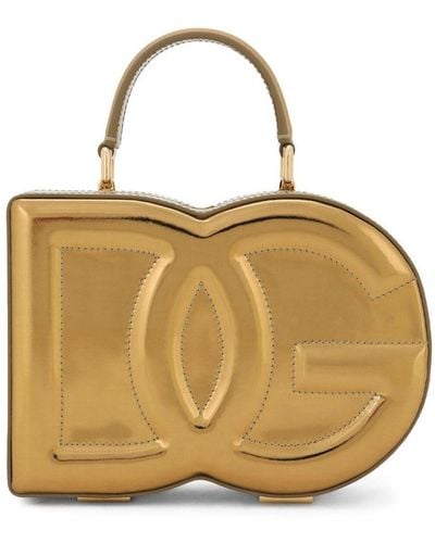 Dolce & Gabbana Dg Embossed Metallic-effect Bag
