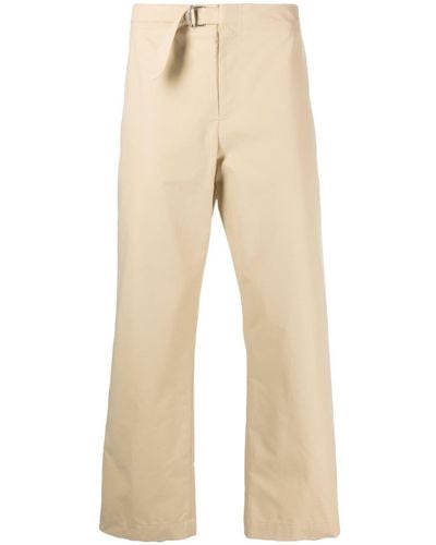 LE17SEPTEMBRE Belted-waistband Cotton Pants - Natural