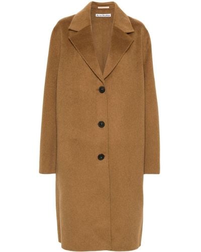 Acne Studios Single-breasted Coat - Natural