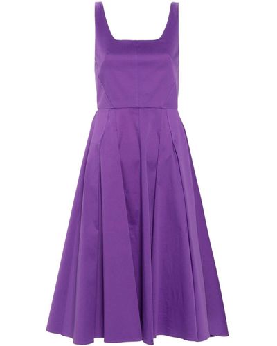 Blanca Vita Aesculus Flared Midi Dress - Purple