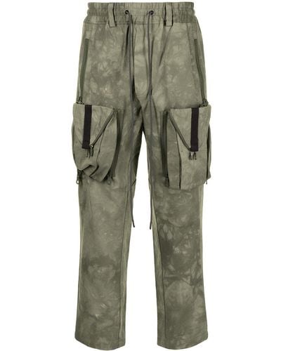 Mostly Heard Rarely Seen Zipoff Cargo Trousers - Green