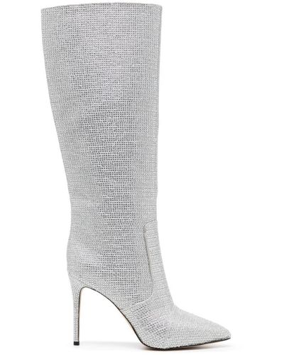 Michael Kors Rue 100mm Crystal-embellished Boots - White