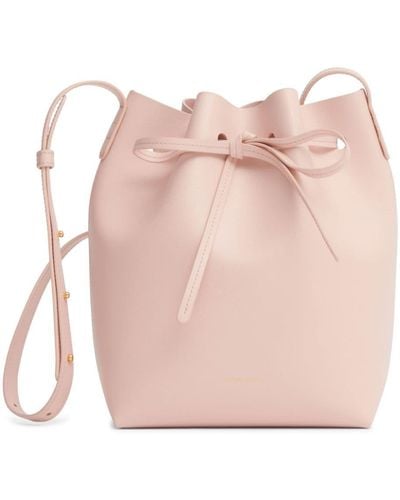 Mansur Gavriel Mini Leather Bucket Bag - Pink