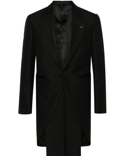 Fendi Single-breasted Tailcoat Suit - Black