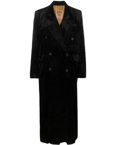 Uma Wang Costume à veste à boutonnière croisée - Noir