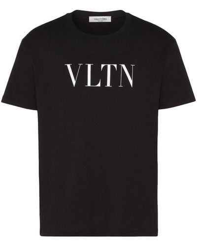 Valentino Garavani T-shirt VLTN con stampa - Nero