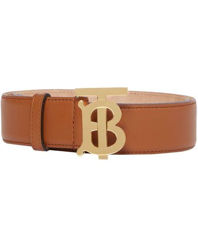 Burberry Monogram Buckle Belt - Brown