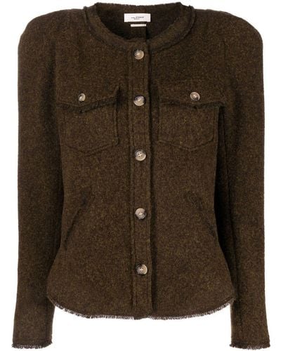 Isabel Marant Button-up Knitted Jacket - Green
