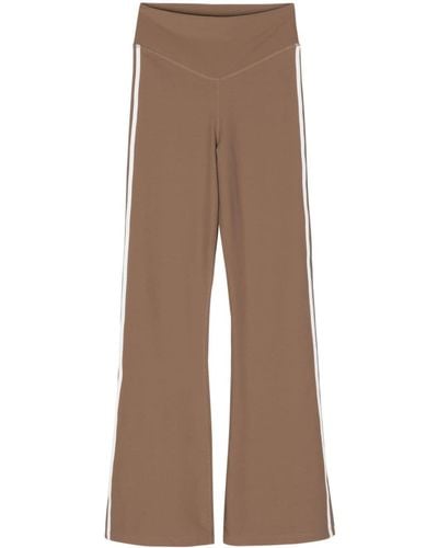 The Upside Florence Flared Performance Trousers - Brown