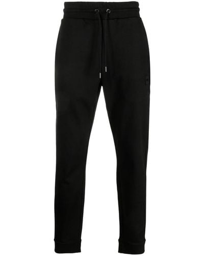 BOSS Pantalon slim à patch logo - Noir