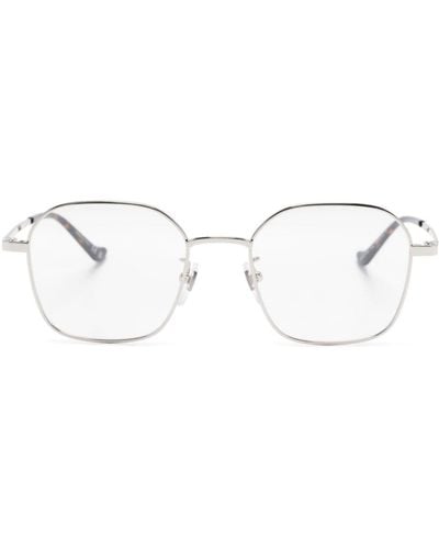 Gucci ジオメトリック眼鏡フレーム - ホワイト