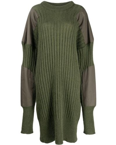 VAQUERA Knitted Midi Dress - Green