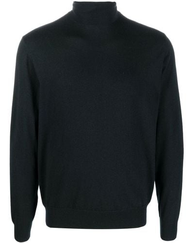 Ralph Lauren Purple Label Roll-neck Cashmere Sweater - Black