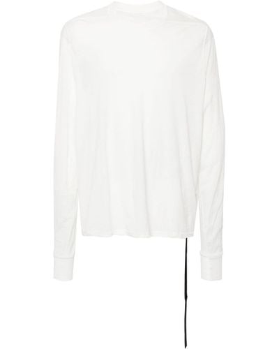 Rick Owens Logo-strap Longsleeved T-shirt - White