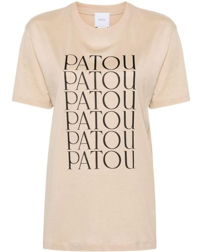 Patou Katoenen T-shirt - Naturel