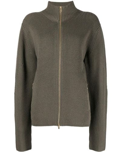 Dion Lee Travelling Zip-up Cardigan - Green