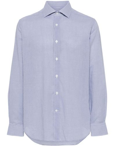 Corneliani ポインテッドカラー シャツ - ブルー