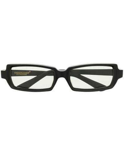 Undercover Uc1b4e01 Rectangle-frame Sunglasses - Black