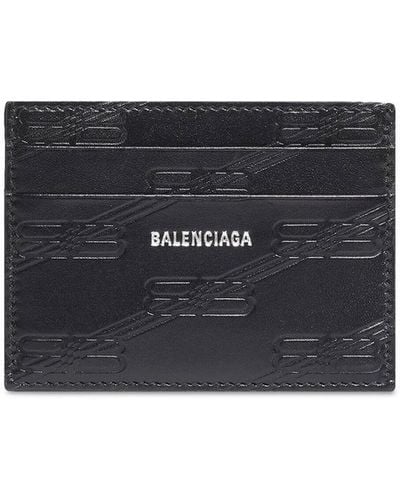 Balenciaga Signature Monogram Card Holder - Black