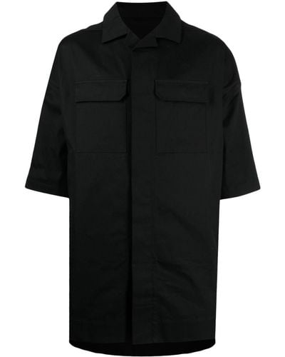 Rick Owens Magnum Tommy Cotton Shirt - Black