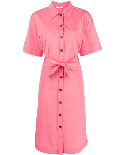 Peserico Short-sleeve Shirt Dress - Pink