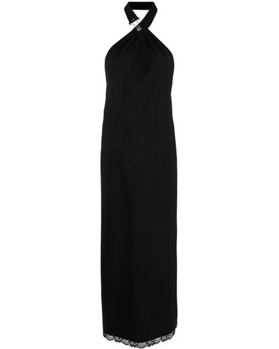 Moschino Jeans Halterneck Sleeveless Dress - Black