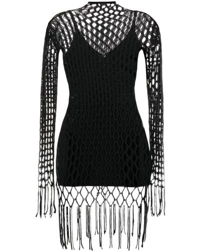 Dion Lee Reef Net Mini Dress - Black