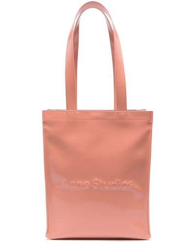 Acne Studios Logo Shoulder Tote Bag - Pink