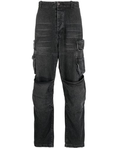 DIESEL Straight-leg Cargo Jeans - Gray
