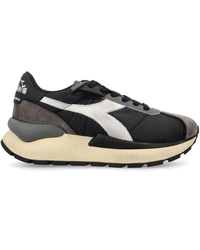 Diadora Mercury Elite Paneled Sneakers - Black