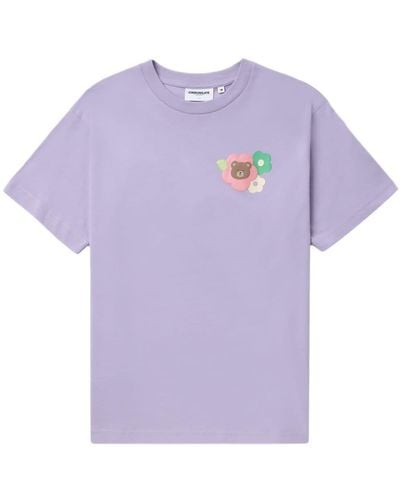 Chocoolate Graphic-print T-shirt - Purple