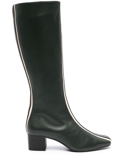 CAREL PARIS 45mm Stripe-detailing Leather Boots - Black