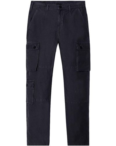 John Elliott Side Cargo-pocket Detail Pants - Blue