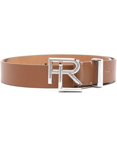 Sempre - Brown Vachetta Leather Waist Belt with Circular Buckle - Made