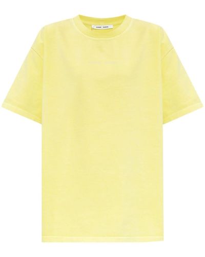 Samsøe & Samsøe Organic Cotton Short-sleeve T-shirt - Yellow