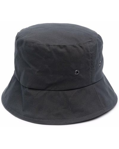 Mackintosh Waxed Cotton Bucket Hat - Gray