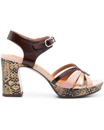 Chie Mihara Kelati 85mm Leren Sandalen - Bruin