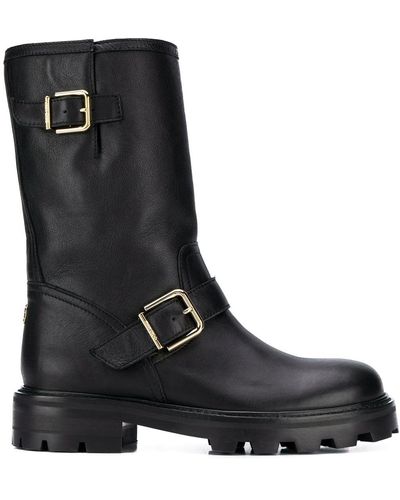 Jimmy Choo Biker ii heeled boots - Negro