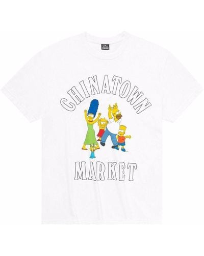 Market X The Simpsons Family プリント Tシャツ - ホワイト