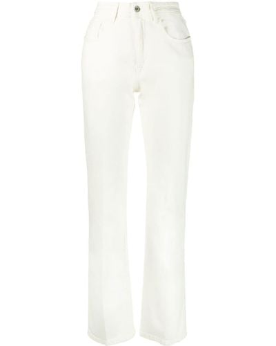 Jacob Cohen Gerade High-Waist-Jeans - Weiß