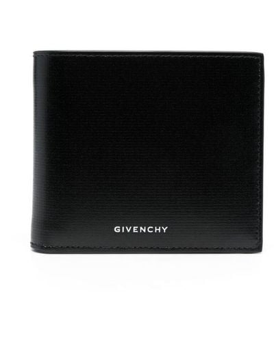 Givenchy Logo-stamp Leather Wallet - Black