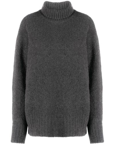 Societe Anonyme Mélange Roll-neck Sweater - Gray