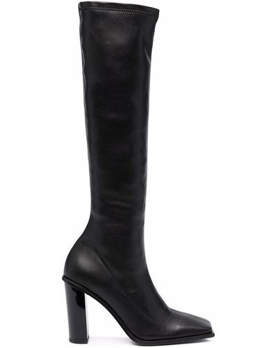 Just Cavalli Square-toe Knee Length Boots - Black