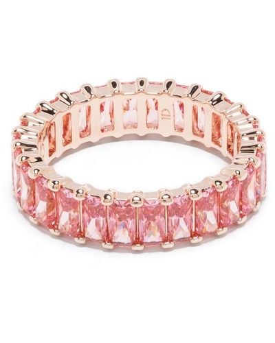 Swarovski Matrix Crystal-embellished Ring - Pink
