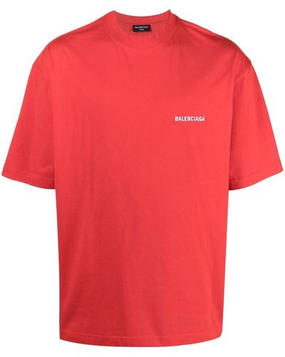 Balenciaga バレンシアガ ロゴ Tシャツ - レッド