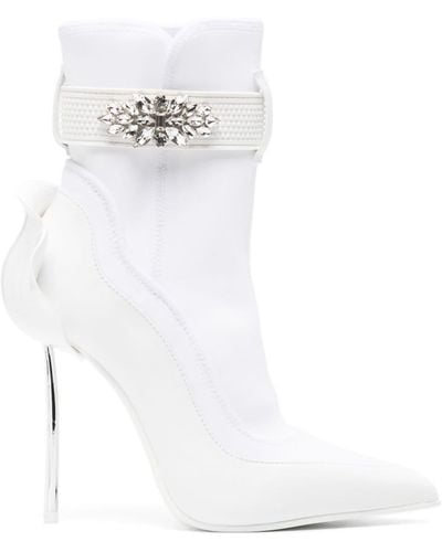 Le Silla Snorkeling 110mm Ankle Boots - White