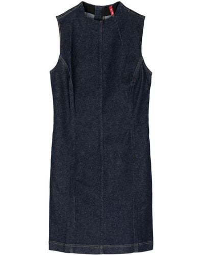 Spanx Sleeveless Denim Mini Dress - ブルー
