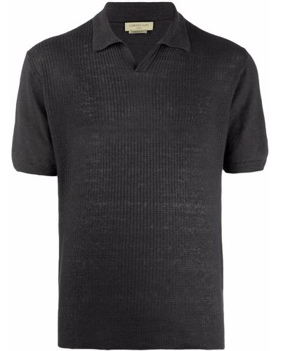 Corneliani Polo a coste - Grigio