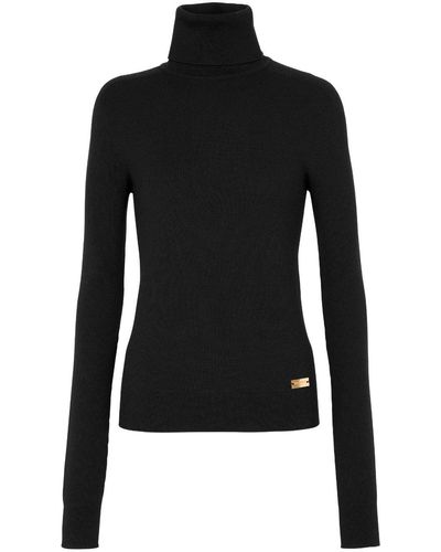 Balmain ロゴプレート セーター - ブラック