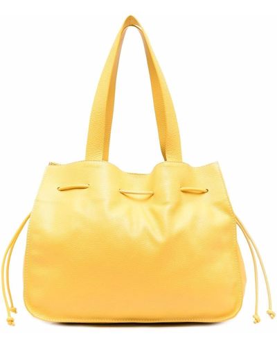 P.A.R.O.S.H. Farry Drawstring Tote Bag - Yellow